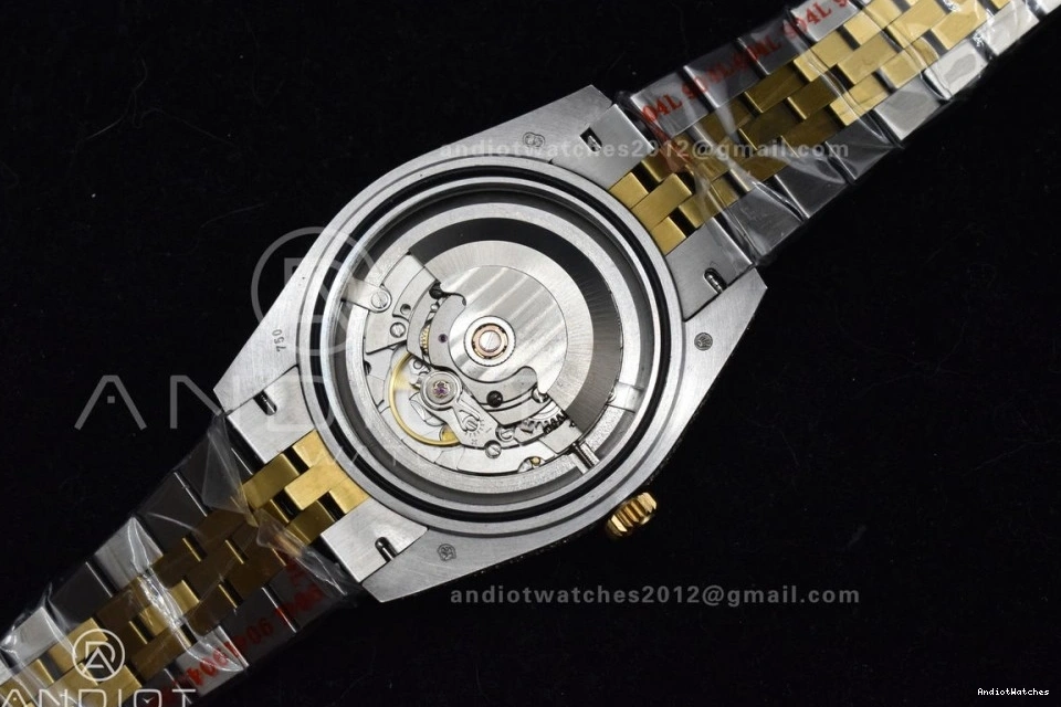 Roman Best DateJust Diamond Tone 41mm 2 Dial Gold Yellow Version 1196 Flexible TWD 0923